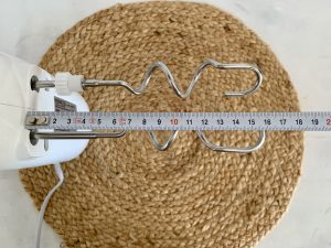 KENWOOD ‎HMP34.A0WH Handmixer Länge der Knethaken