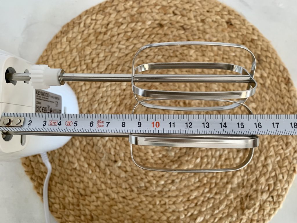 KENWOOD ‎HMP34.A0WH Handmixer Länge der Rührbesen