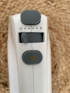 KENWOOD ‎HMP34.A0WH Handmixer Nahaufnahme Geschwindigkeitsstufen-Regelung