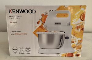 KENWOOD ‎HMP34.A0WH Handmixer in Verpackung von vorne