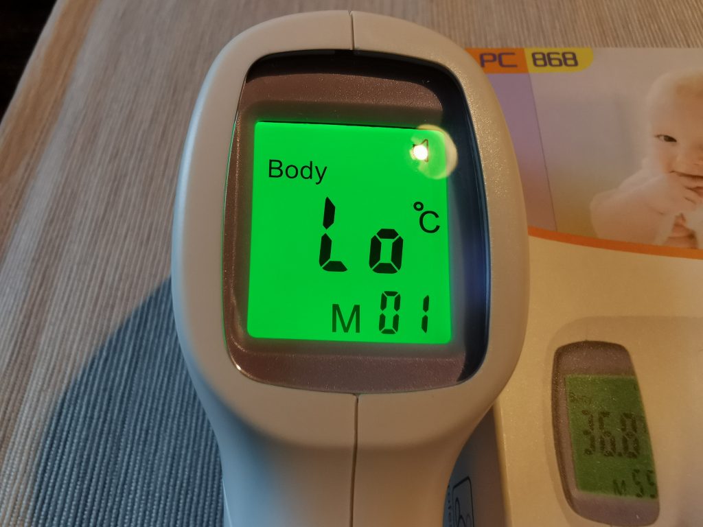 KKmier PC868 Stirnthermometer Display beleuchtet