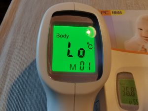 KKmier PC868 Stirnthermometer Display beleuchtet