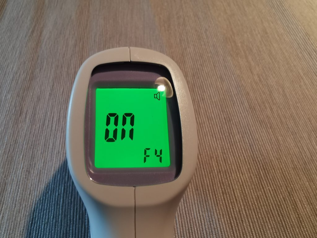 KKmier PC868 Stirnthermometer F4 Modus zur Stummschaltung