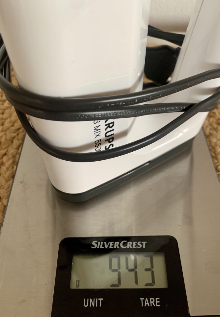 Krups 3 Mix GN5021 Handmixer Gewicht