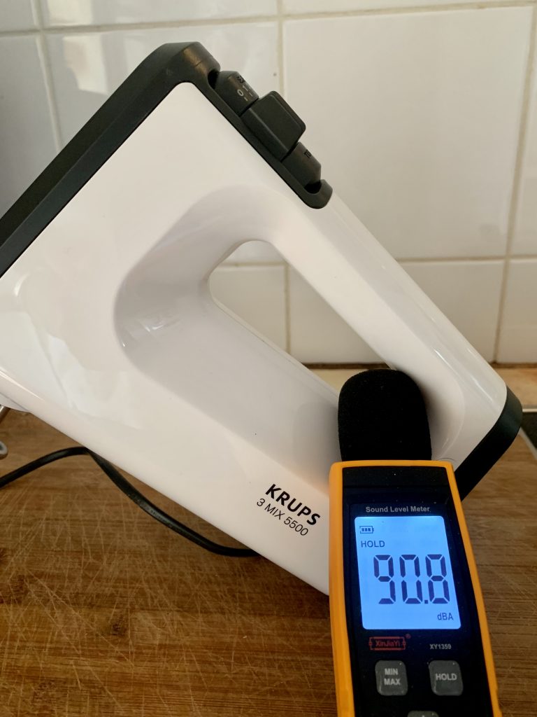 Krups 3 Mix GN5021 Handmixer Lautstärke in Dezibel