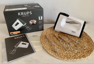 Krups 3 Mix GN5021 Handmixer ausgepackt mit Zubehör
