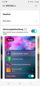 LG XBOOM 360 RP4G Bluetooth-Lautsprecher App 02