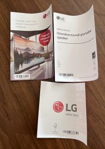 LG XBOOM 360 RP4G Bluetooth-Lautsprecher Bedienungsanleitung