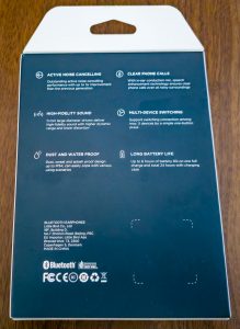 Libratone Air+ 3 In-Ear-Bluetooth-Kopfhörer Verpackung Rückseite