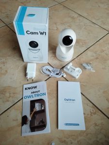 Lieferumfang der Owltron W1 Überwachungskamera