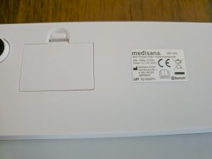 Medisana BS 444 Connect Körperfettwaage Batteriefach