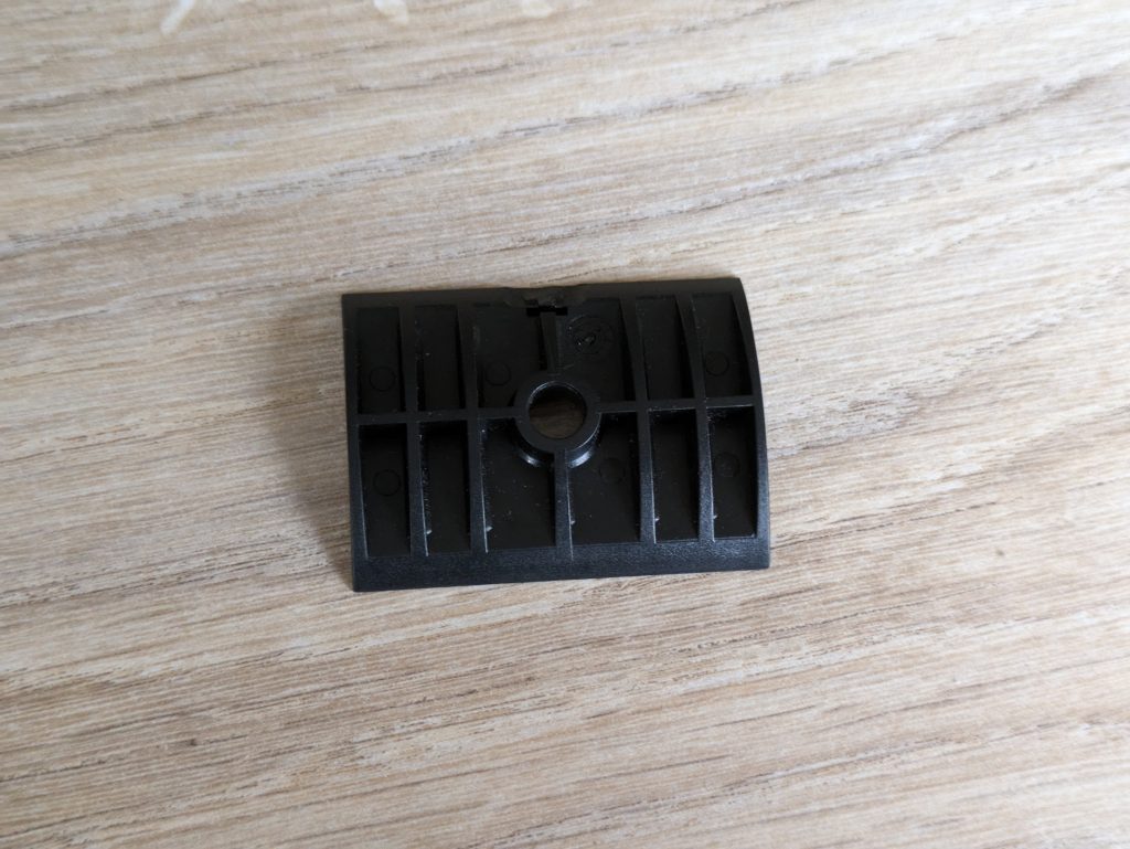 Montageplatte der Netatmo Presence Überwachungskamera von hinten