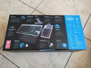 Mountain Everest Max Gaming-Tastatur Verpackung von oben
