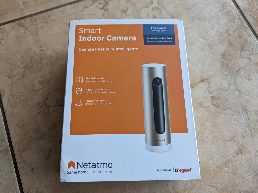 Netatmo Welcome Überwachungskamera Verpackung von vorne