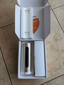 Netatmo Welcome Überwachungskamera geöffnete Verpackung