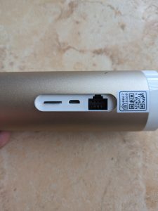 Netatmo Welcome Überwachungskamera von hinten