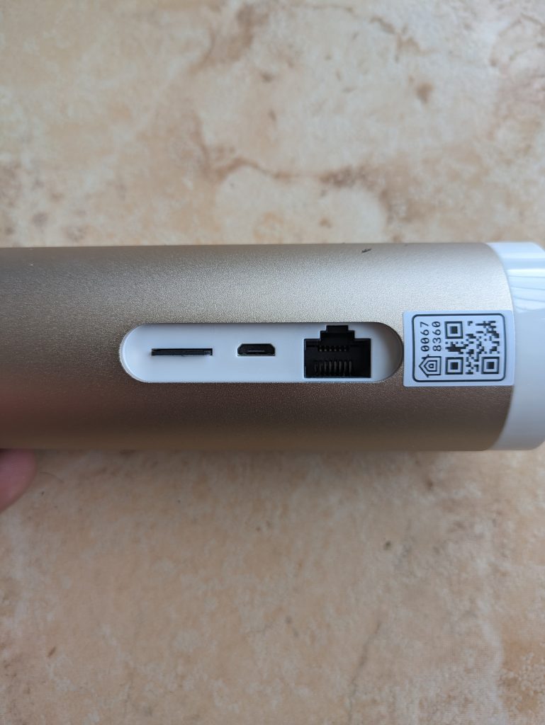 Netatmo Welcome Überwachungskamera von hinten
