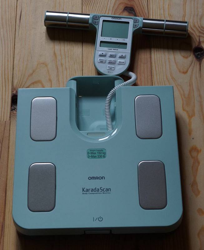 Omron BF511 Körperfettwaage Anzeigemodul mit Spiralkabel