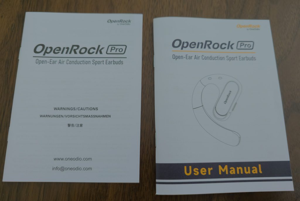 OpenRock Pro Kopfhörer Bedienungsanleitungen