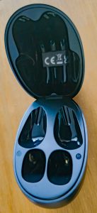 OpenRock Pro Kopfhörer Ladecase geöffnet