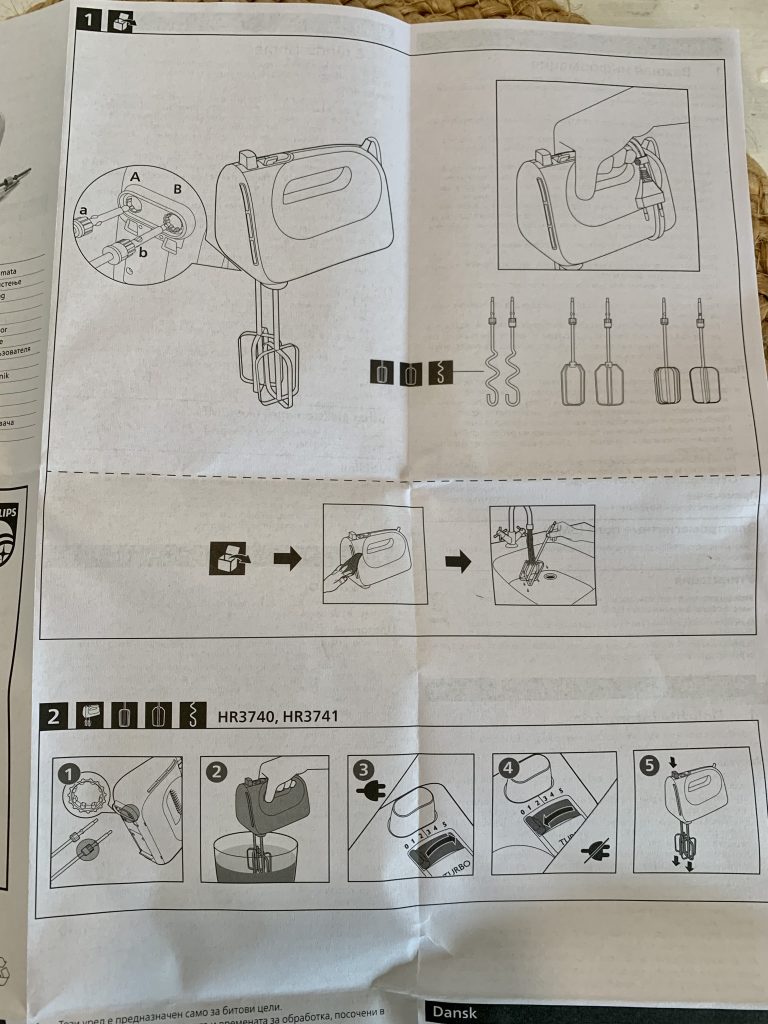 Philips HR3741:00 Handmixer Bedienungsanleitung