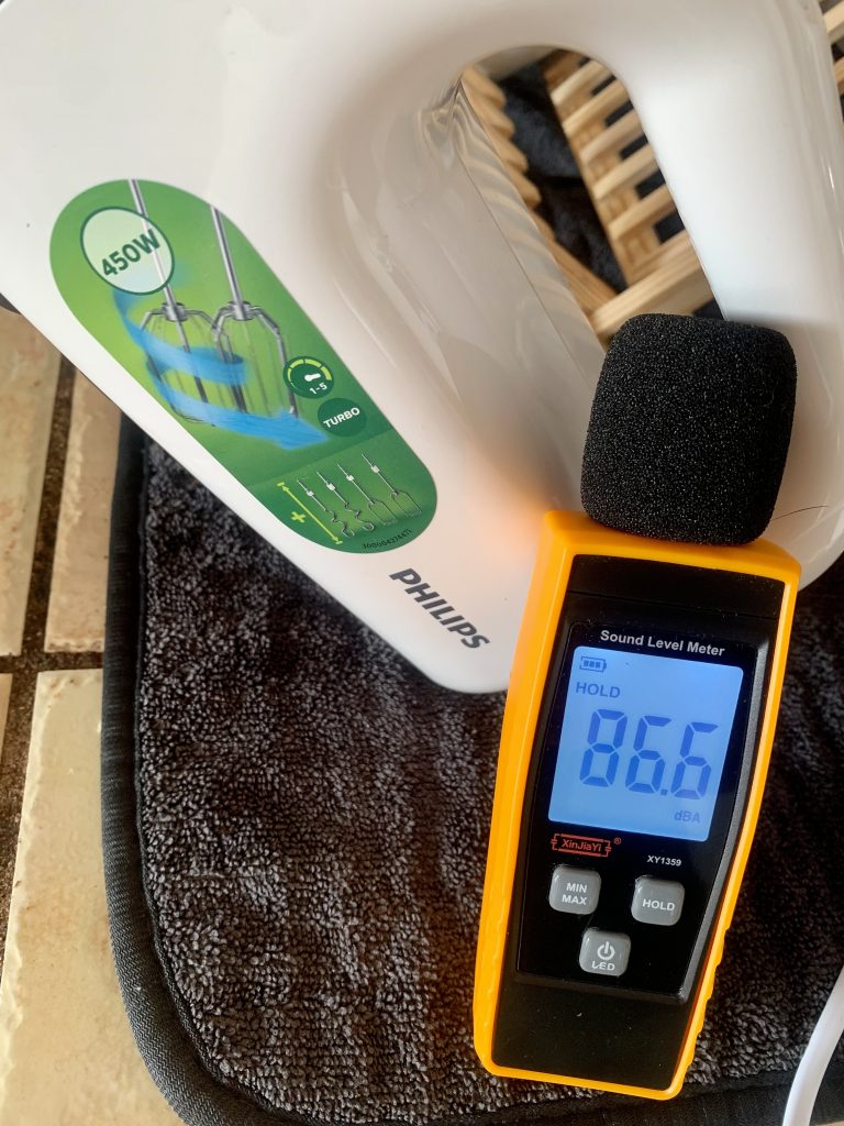 Philips HR3741:00 Handmixer Lautstärke in Dezibel