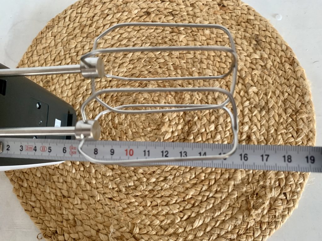 Philips HR3741:00 Handmixer Länge der Rührbesen