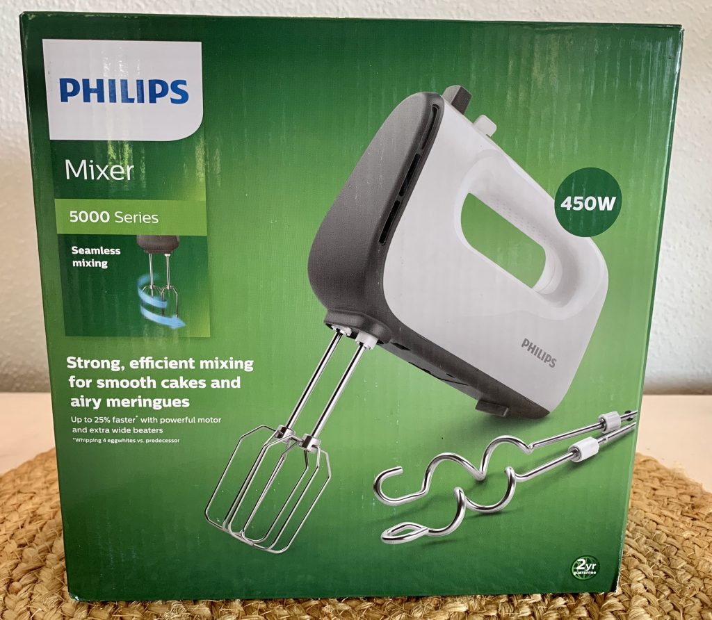 Philips HR3741:00 Handmixer im Karton von vorne