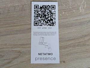 QR-Code der Netatmo Presence Überwachungskamera
