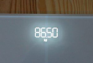 RENPHO WLAN-Smart-Waage Test Anzeige Gewicht