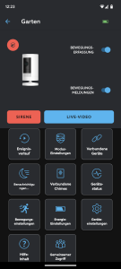 Ring Stick Up Cam Battery Überwachungskamera Einstellungen in der App