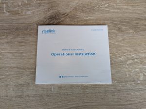 Schnellstartanleitung des Solarmoduls der Reolink Argus PT Ultra Überwachungskamera geschlossen