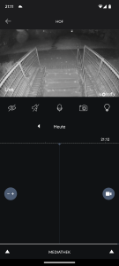 Somfy 2401563 Überwachungskamera Nachtansicht in der App