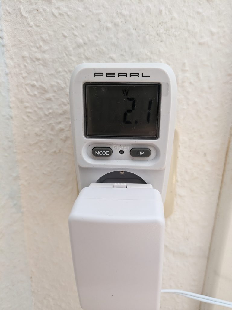 Stromverbrauch der Netatmo Welcome Überwachungskamera