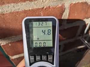 Stromverbrauch des Akkus der Ring Stick Up Cam Pro Überwachungskamera