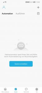 Szenen erstellen in der App der Owltron W1 Überwachungskamera