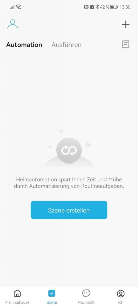 Szenen erstellen in der App der Owltron W1 Überwachungskamera