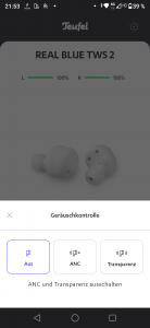 Teufel Real Blue TWS 2 Kopfhörer Screenshot 2