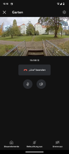 Vormenü der Ring Spotlight Cam Pro Überwachungskamera ohne HDR