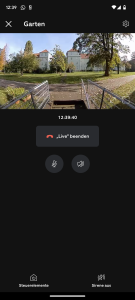 Vormenü der Ring Stick Up Cam Pro Überwachungskamera ohne HDR