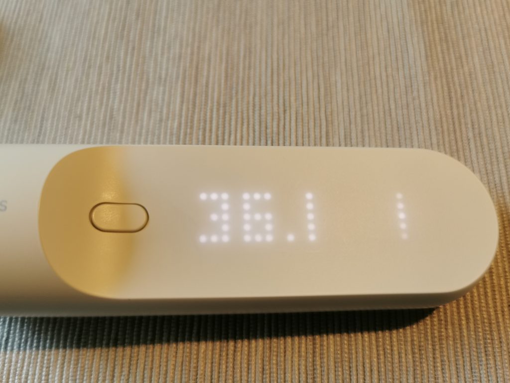 Withings Thermo Schläfenthermometer Detail Anzeige