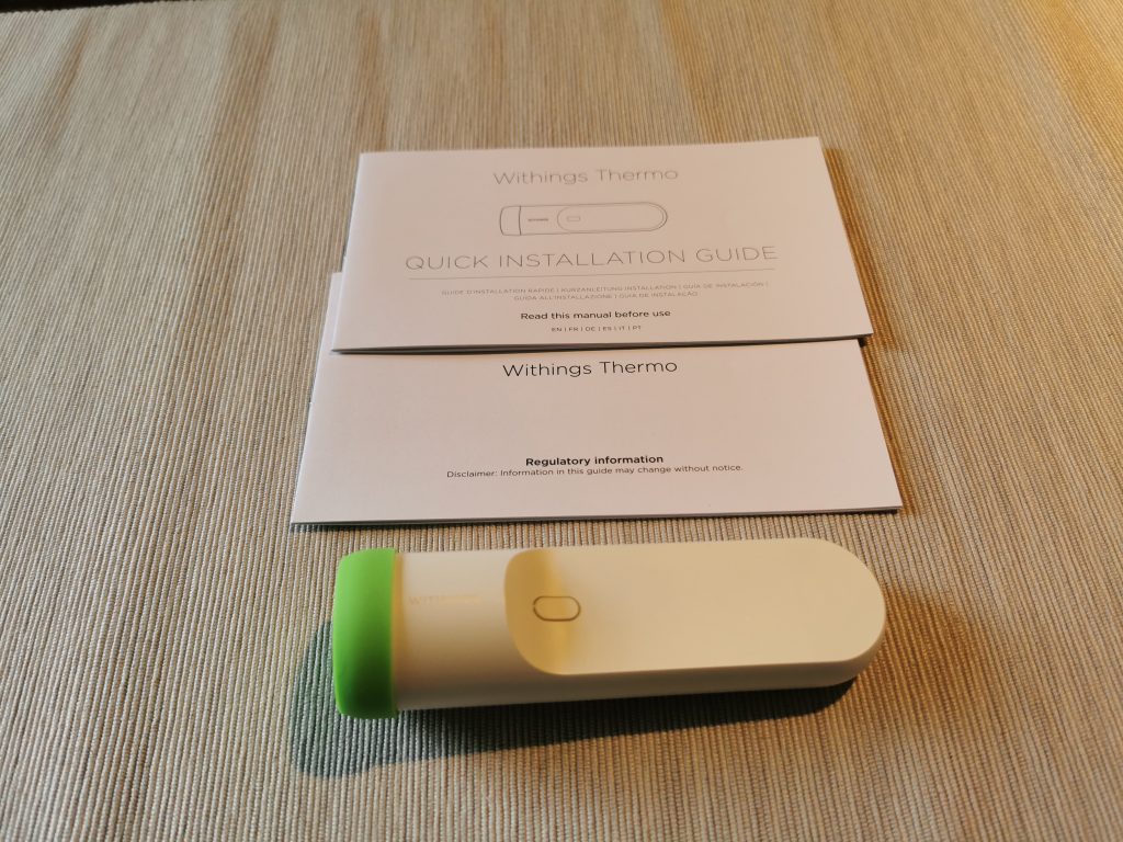 Withings Thermo Schläfenthermometer Lieferumfang