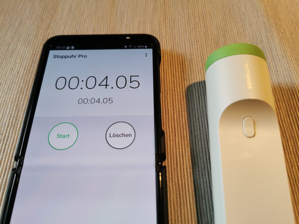 Withings Thermo Schläfenthermometer Messdauer