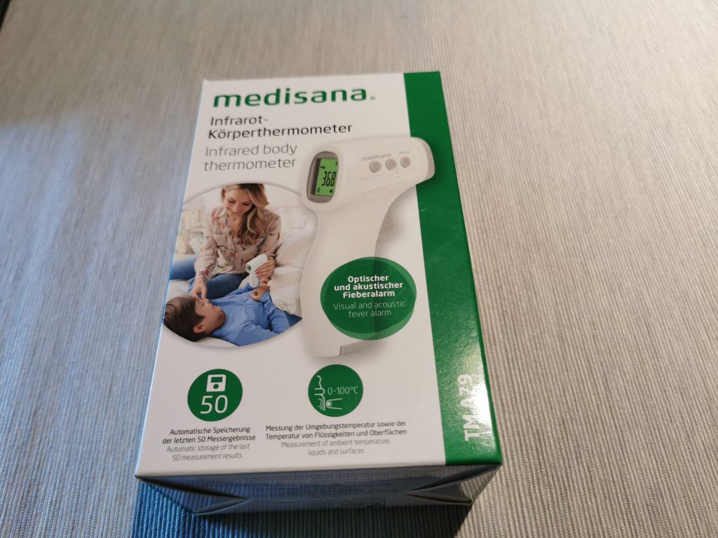 medisana TM A79 Stirnthermometer Verpackung vorn