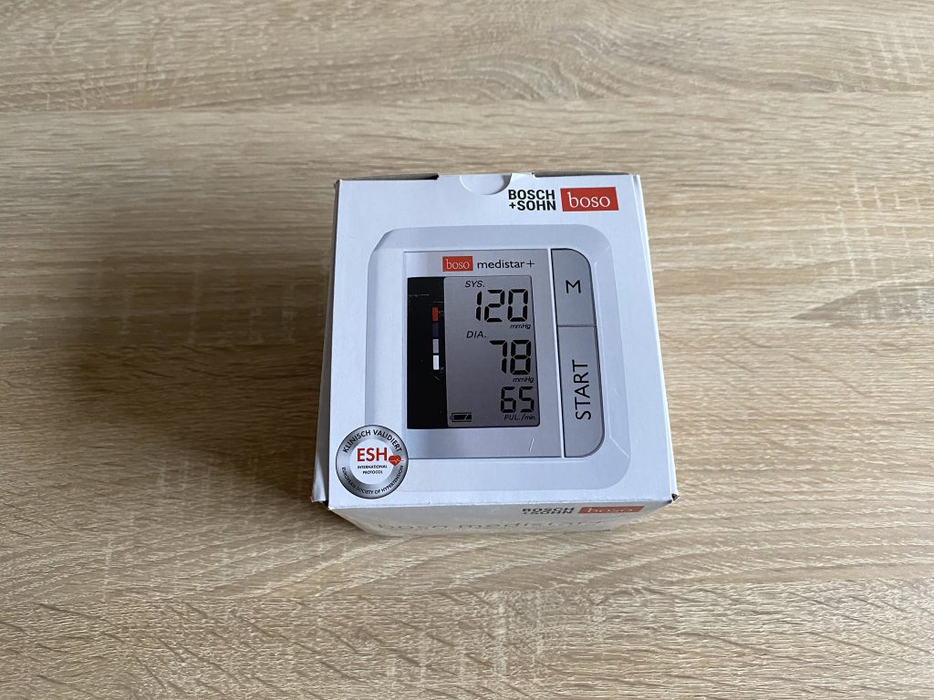 Boso medistar+ Handgelenk Blutdruckmessgerät Verpackung