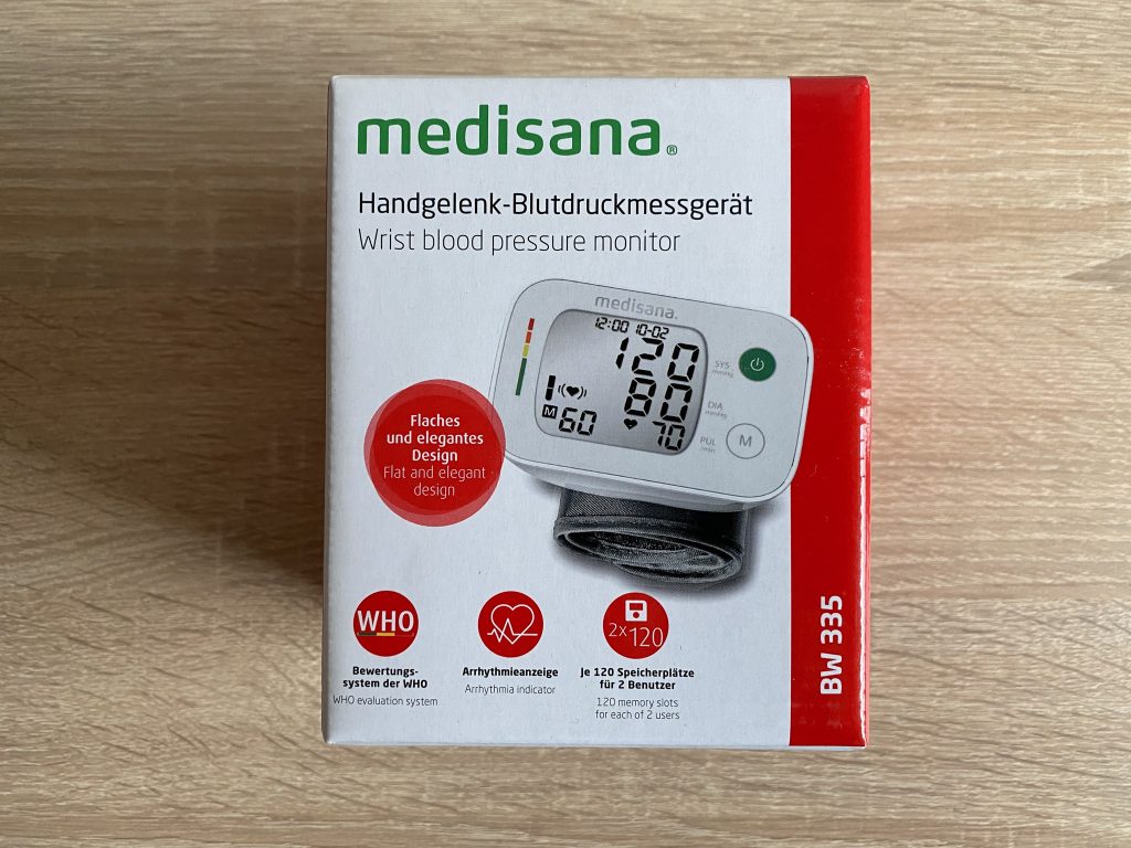 Medisana BW 335 Handgelenk-Blutdruckmessgerät Verpackung