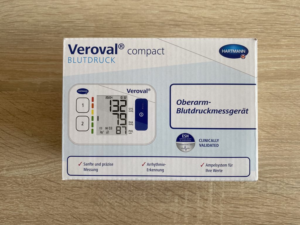 Veroval Compact Oberarm-Blutdruckmessgerät Verpackung