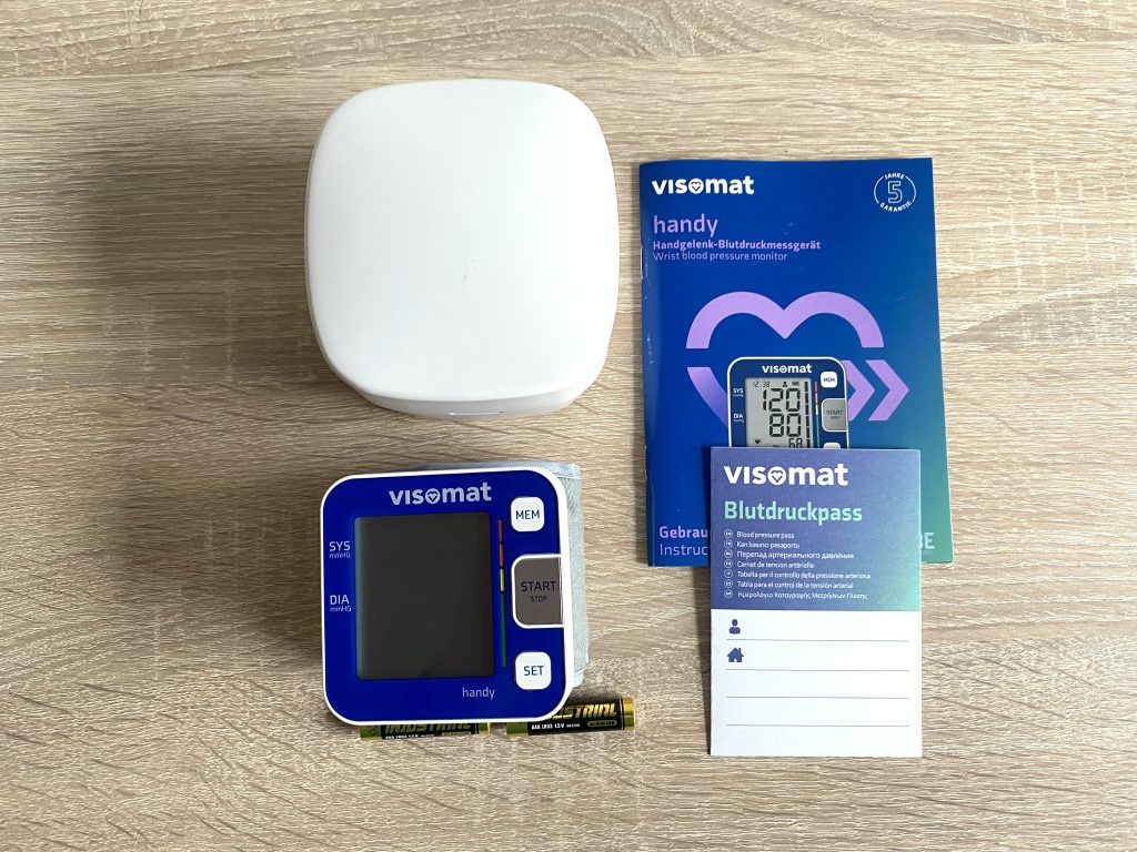 Visomat handy Handgelenk-Blutdruckmessgerät ausgepackt