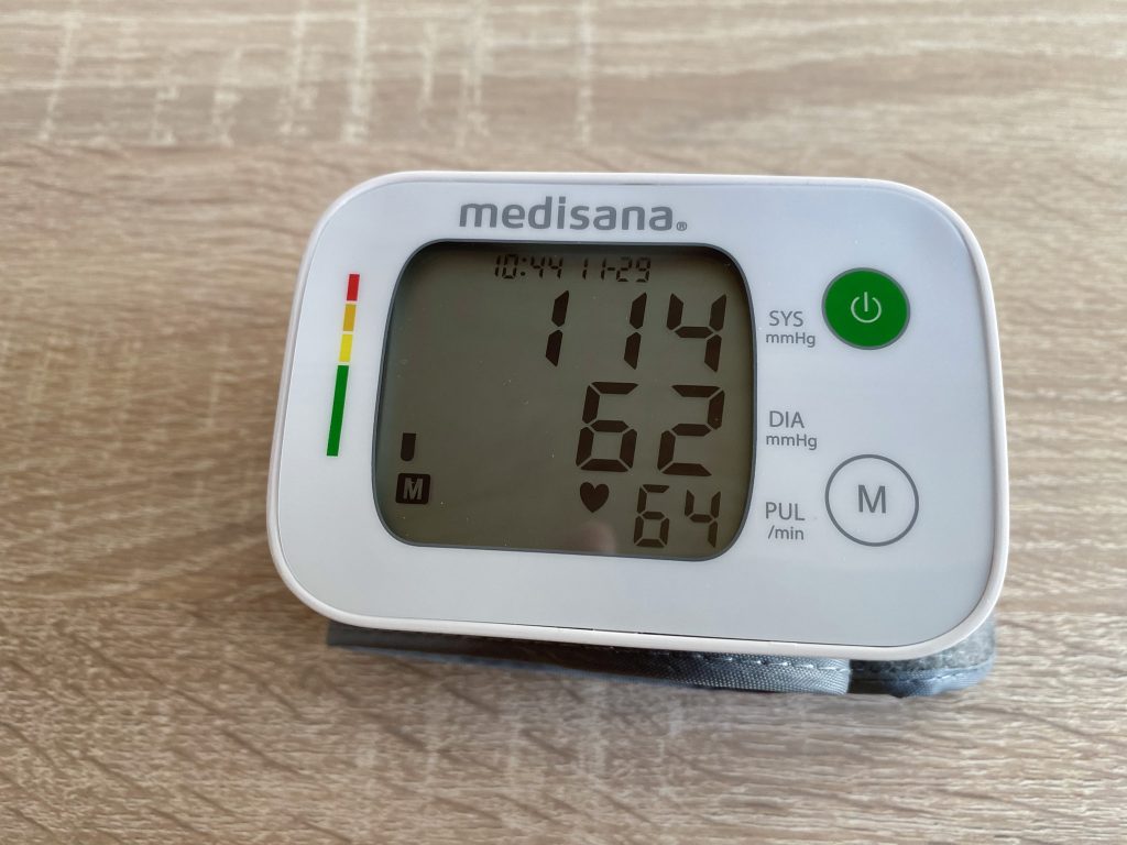 Medisana BW 335 Handgelenk-Blutdruckmessgerät Ergebnis letzte Messung