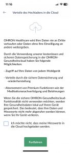 OMRON RS7 Intelli IT Handgelenk-Blutdruckmessgerät Einrichtung App 1